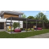 Pergola Tarasowa Aluminiowa MIRADOR Premium 111 Delux - 3 x 9 m Antracyt